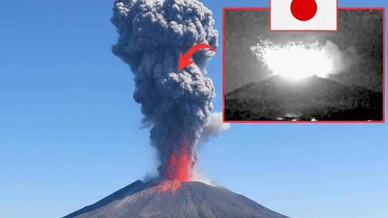 Sakurajima Volkanı'nda şiddetli patlama: Gökyüzü kül bulutuyla karardı