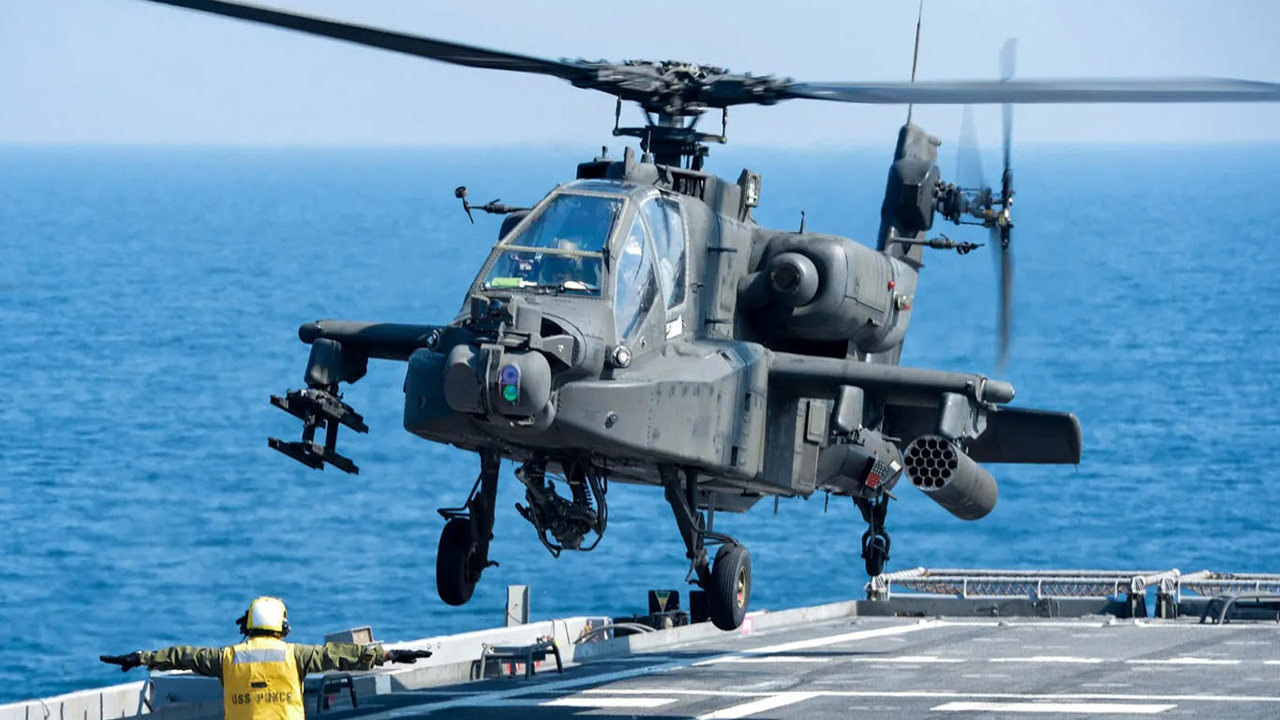 ABD'nin Hürmüz Boğazı yakınında Apache helikopteri düştü