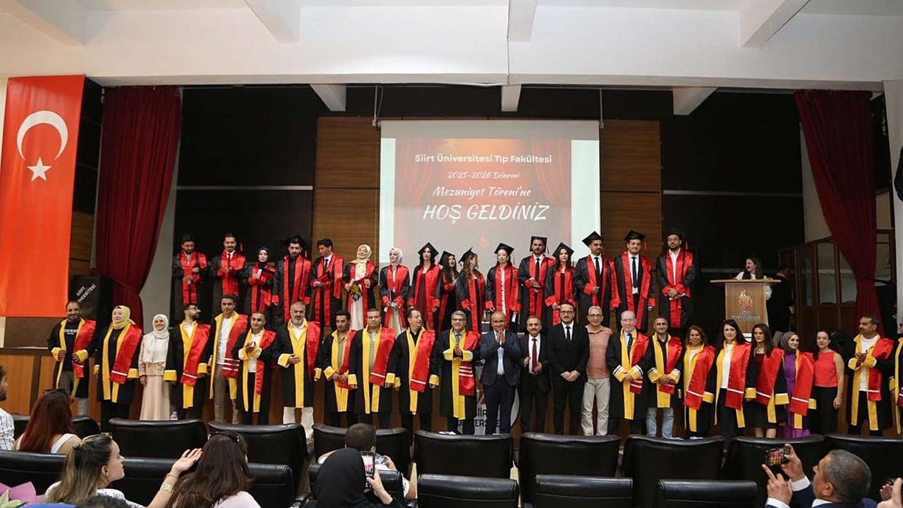 Siirt Üniversitesi Tıp Fakültesi ikinci mezunlarını verdi