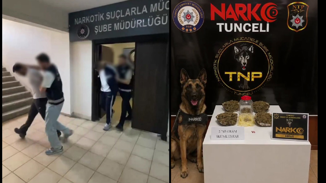 Tunceli’de uyuşturucu operasyonu: 2 şüpheli tutuklandı