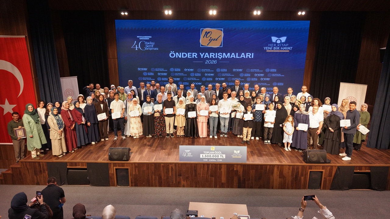 ÖNDER hadis ve kitap okuma yarışmasında ödüller sahiplerini buldu 