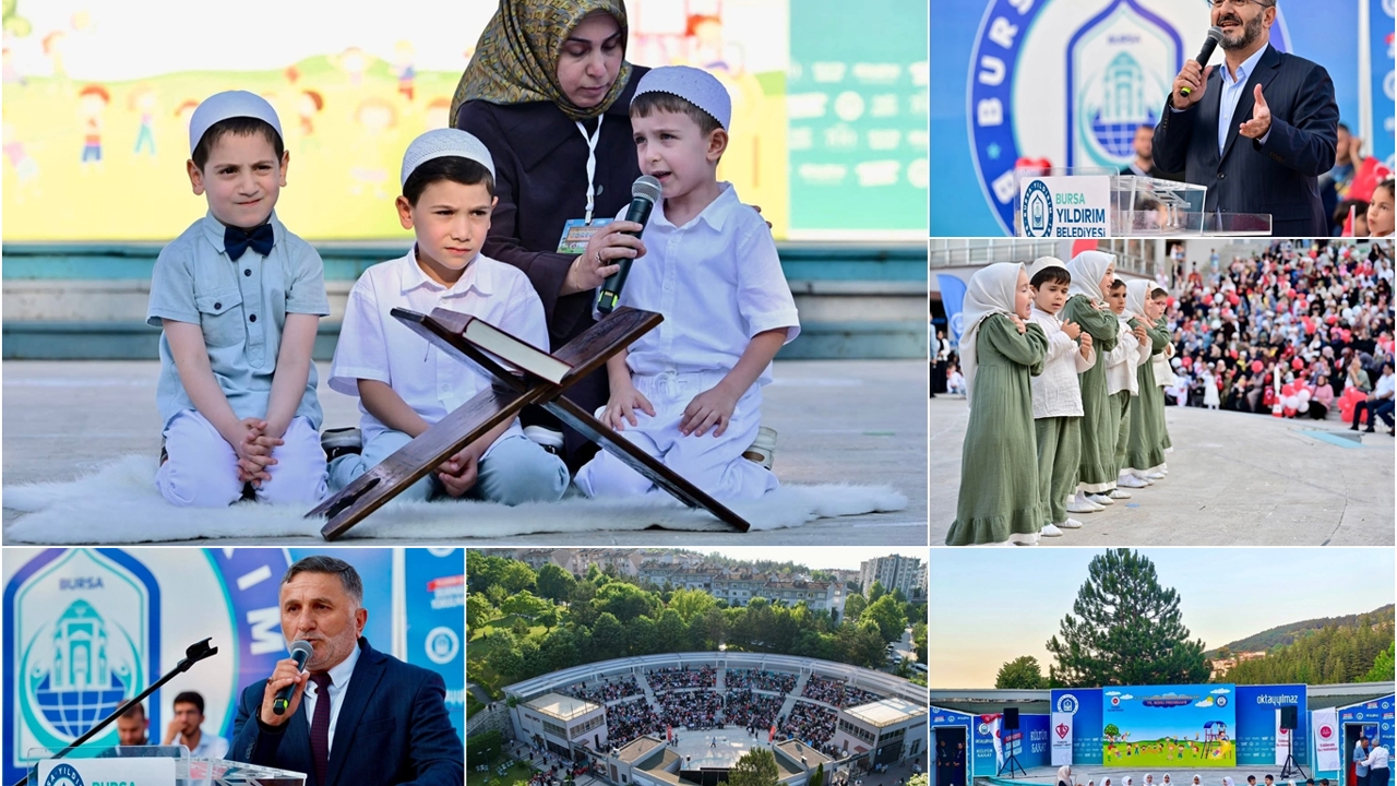 Bursa’da 4-6 yaş Kur’an kursları yıl sonu programı düzenlendi