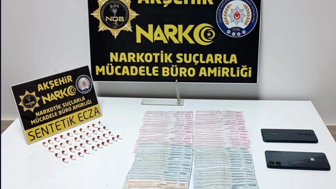  Akşehir’de narkotik denetiminde bir tutuklama
