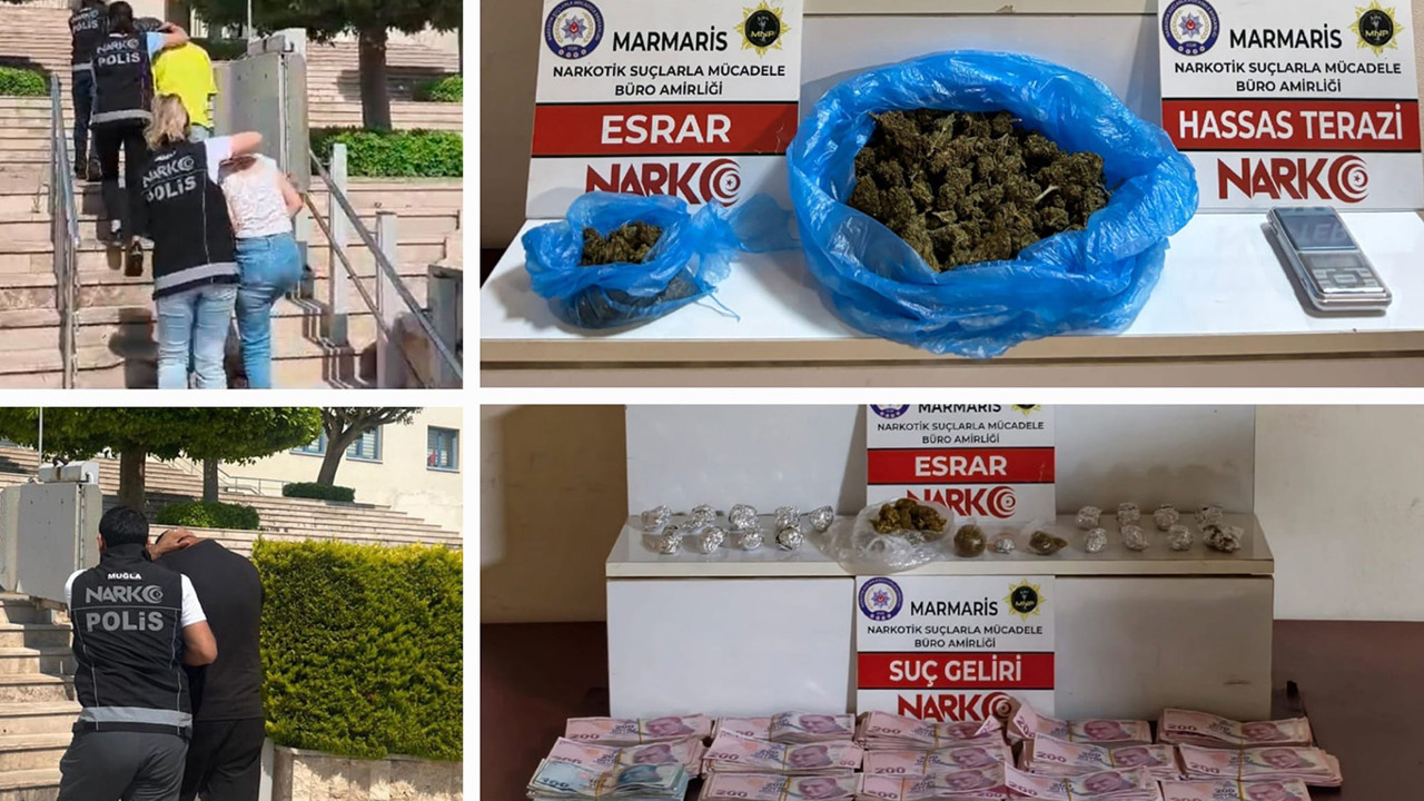 Marmaris'te uyuşturucu operasyonu: 3 kişi tutuklandı