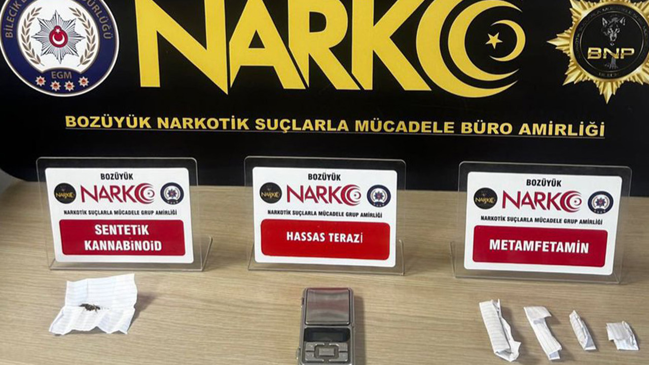 Bozüyük’te uyuşturucu operasyonu: 2 şüpheliden biri gözaltına alındı
