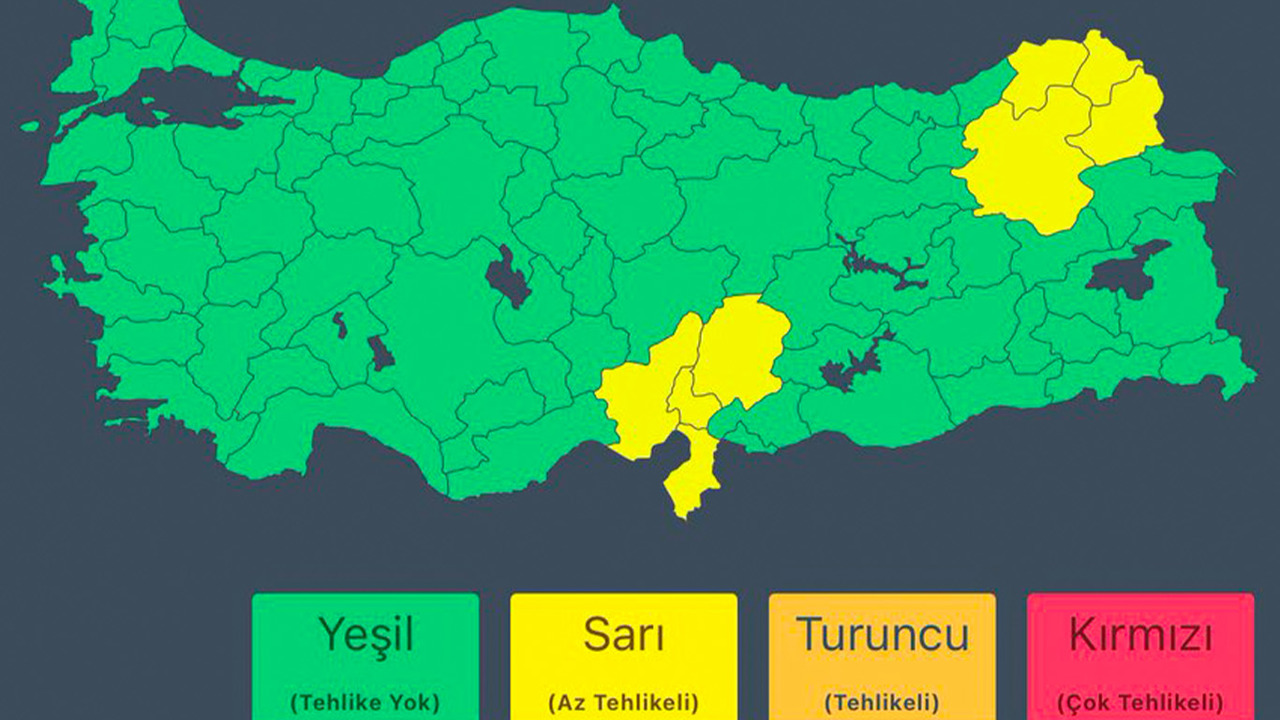 Doğu ve Akdeniz için kuvvetli yağış uyarısı