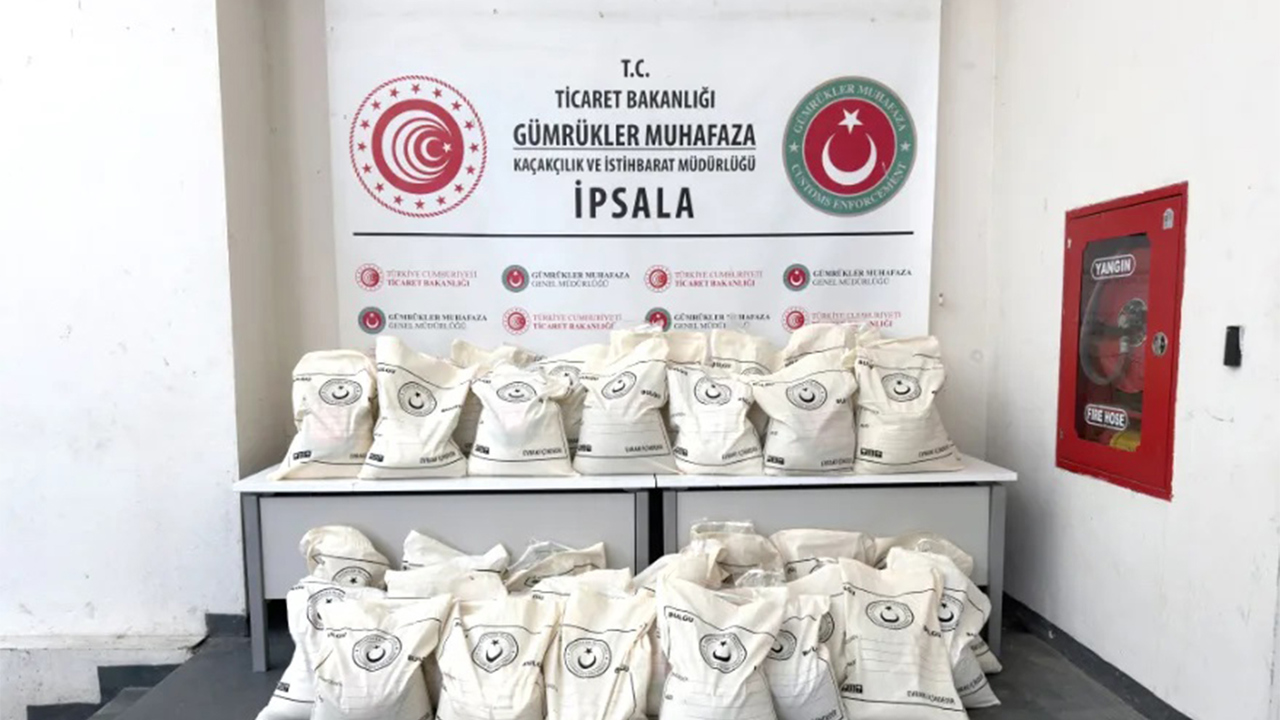 İpsala Sınır Kapısı'nda 1,5 ton uyuşturucu ele geçirildi