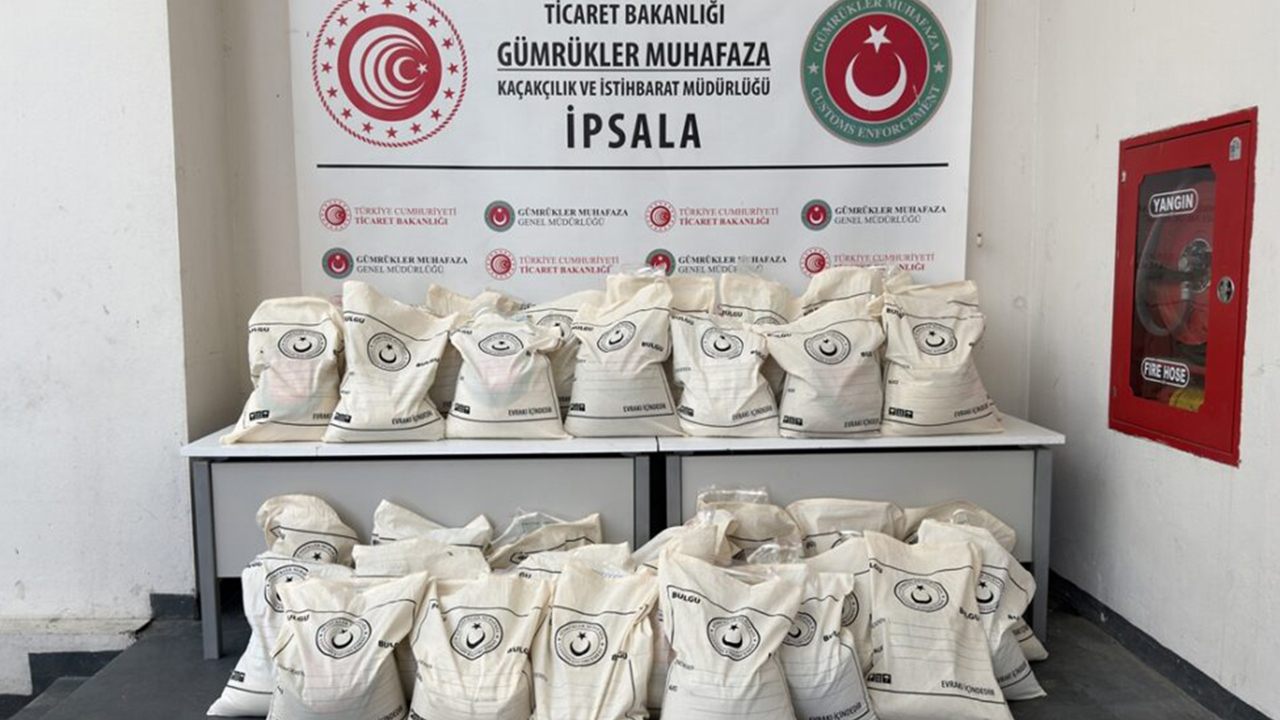 İpsala Sınır Kapısı'nda 1,5 ton uyuşturucu ele geçirildi