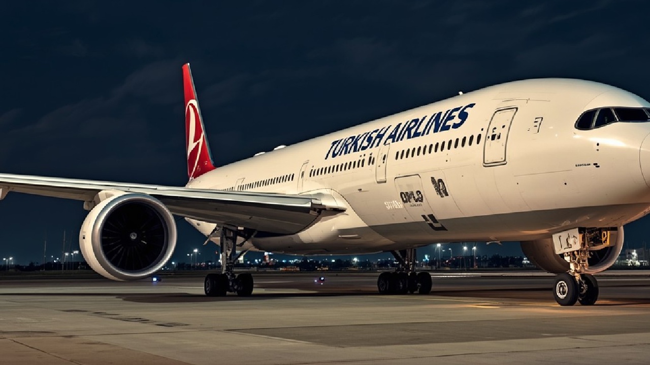 Antalya Havalimanı'nda THY uçağı radar direğine çarptı