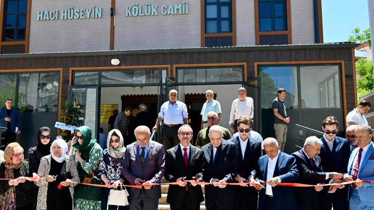Hacı Hüseyin Kölük Camii dualarla ibadete açıldı