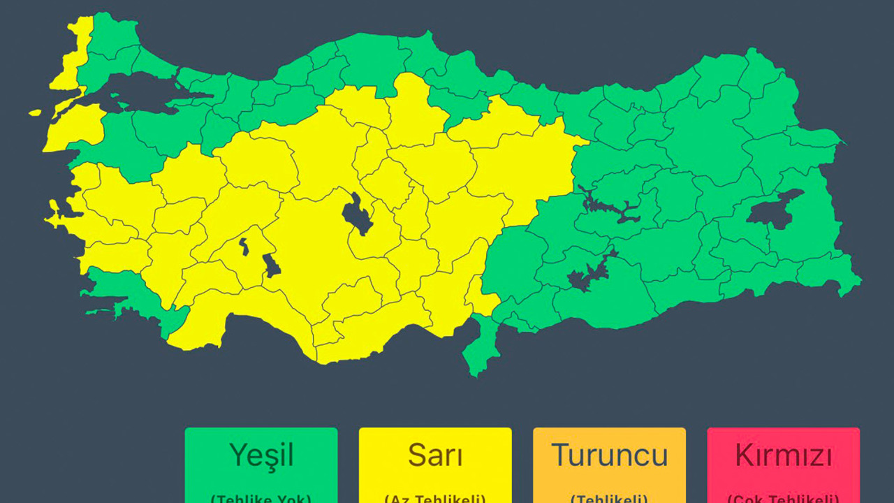 Çok sayıda il için kuvvetli yağış uyarısı