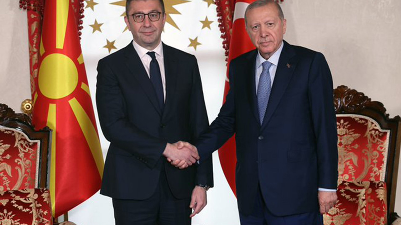Cumhurbaşkanı Erdoğan, Kuzey Makedonya Başbakanı Mickoski’yi kabul etti