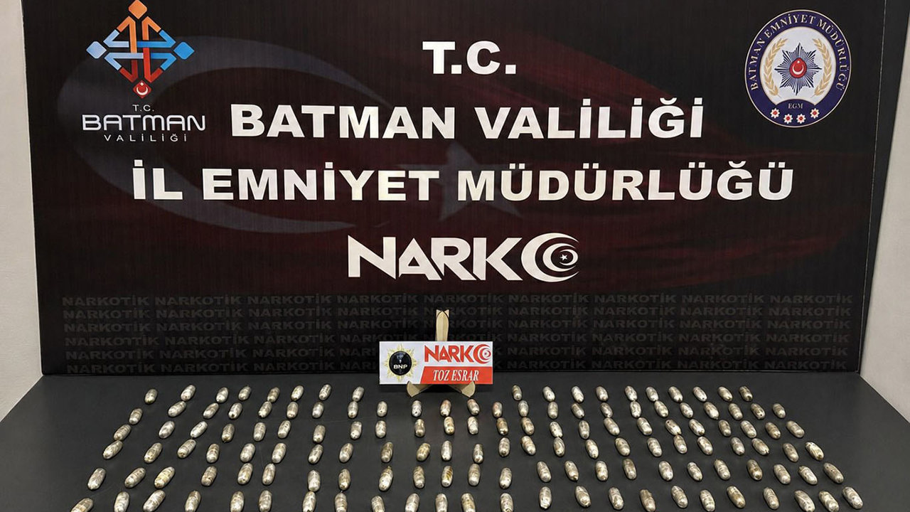 Batman'da midesinde uyuşturucu taşıyan yabancı uyruklu şahıs tutuklandı