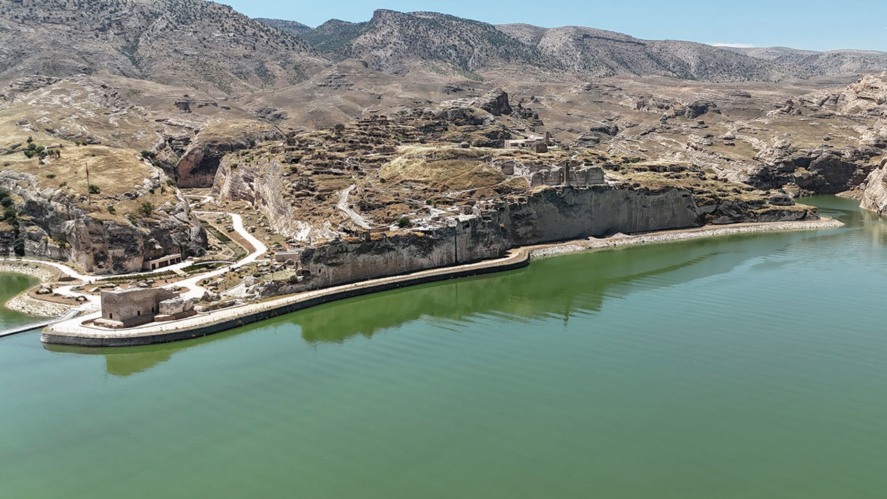Hasankeyf'te su seviyesi yeniden yükseldi
