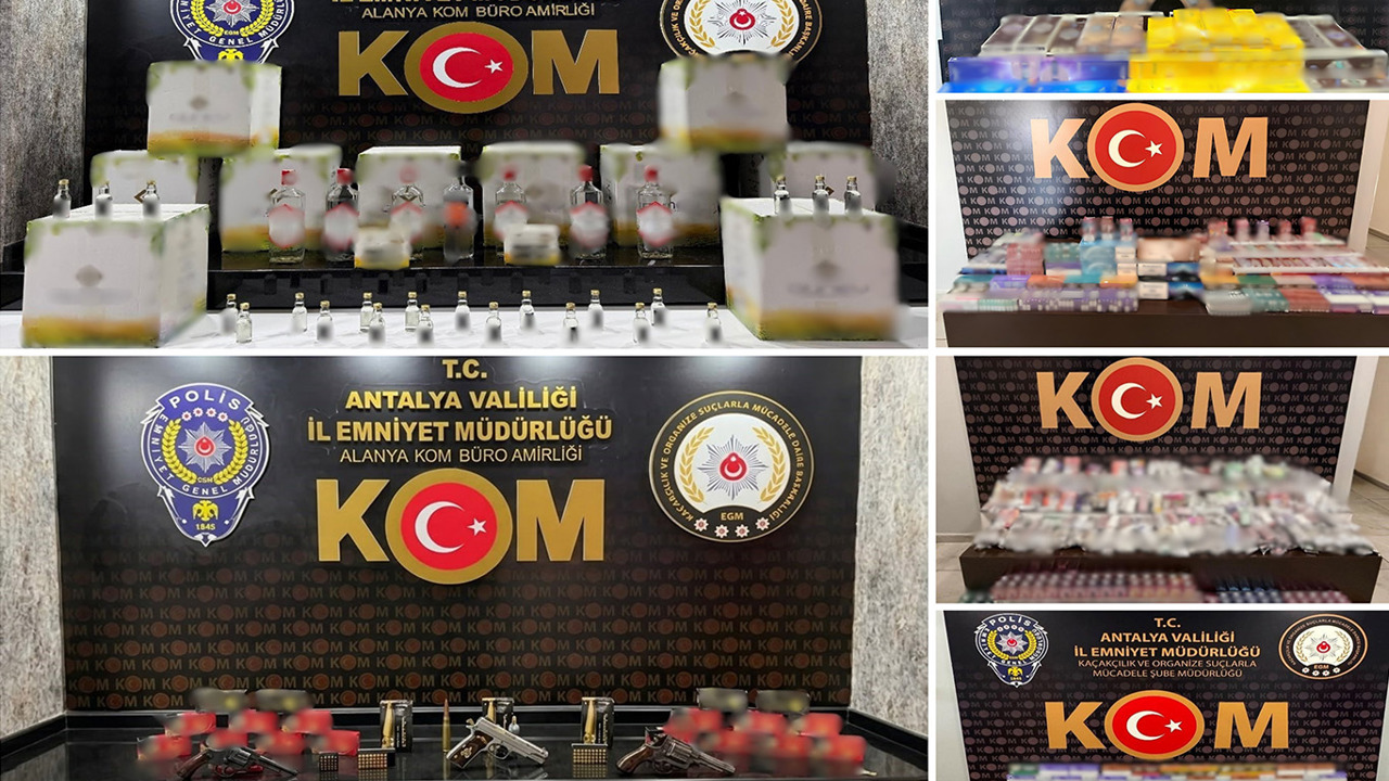 Antalya’da kaçakçılık ve organize suç operasyonları: 79 şüpheli gözaltına alındı