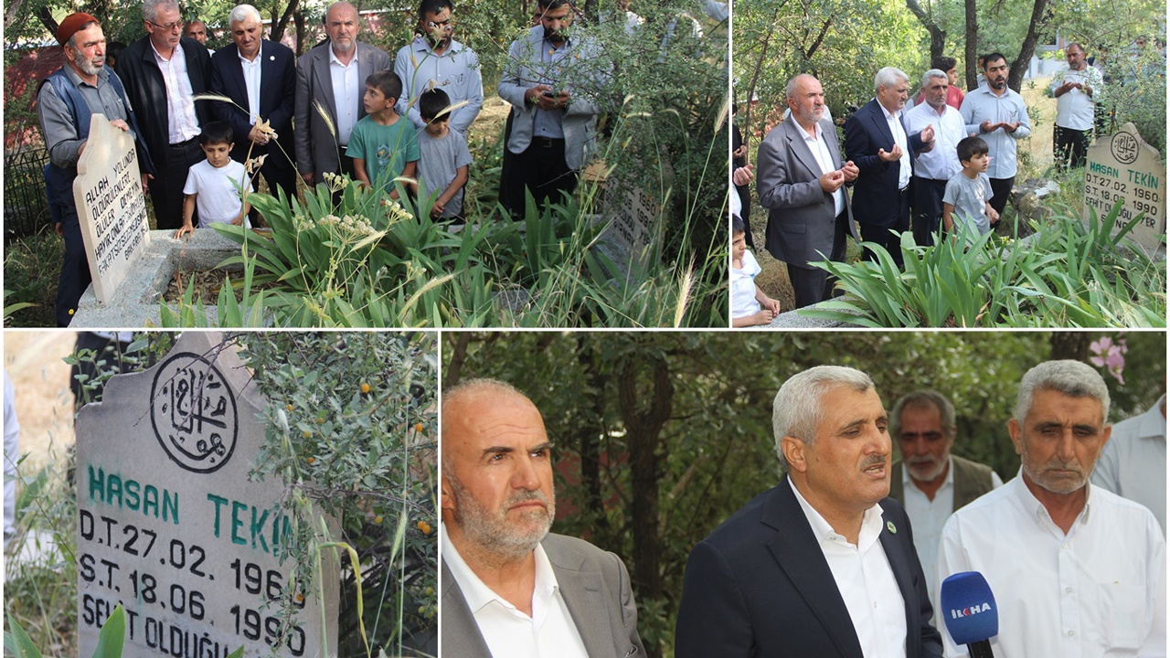 Hasan Tekin şehadetinin 36'ncı yılında kabri başında yad edildi