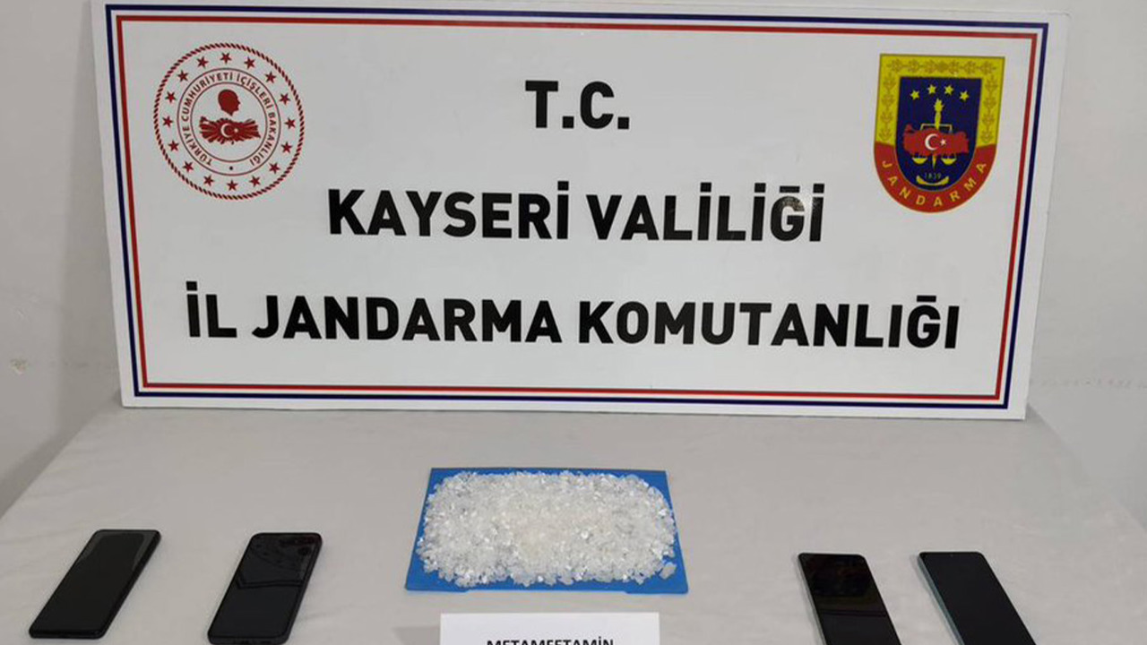 Kayseri'de 524 gram metamfetamin ele geçirildi