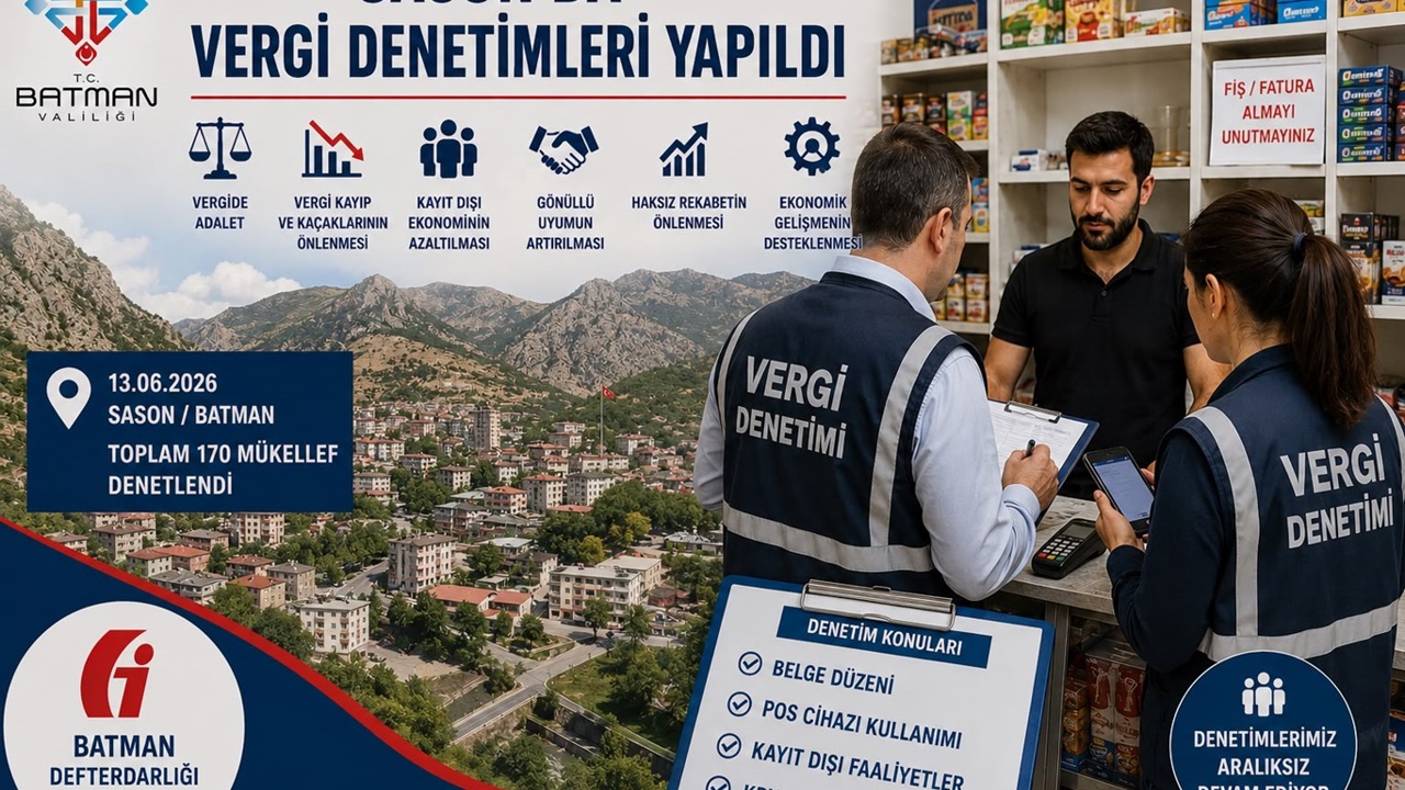 Batman'da 170 mükellefe vergi denetimi