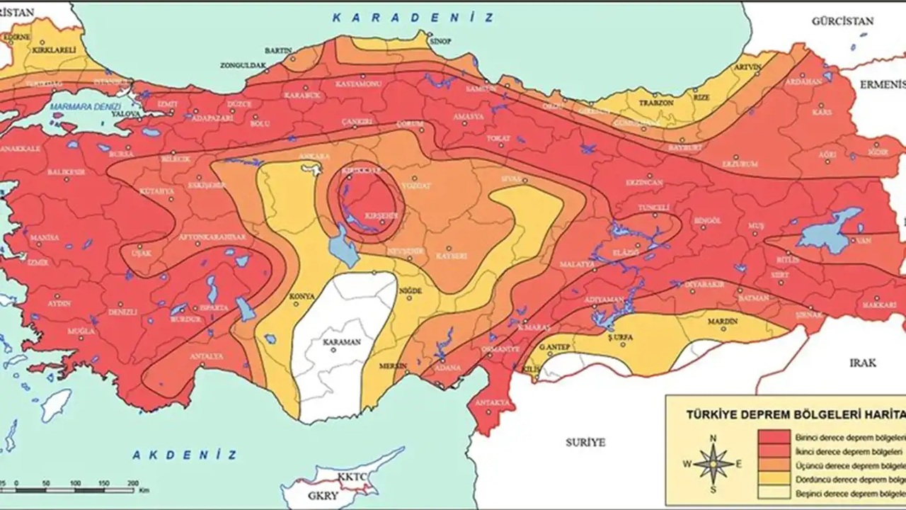 Türkiye’nin güncellenmiş diri fay haritası