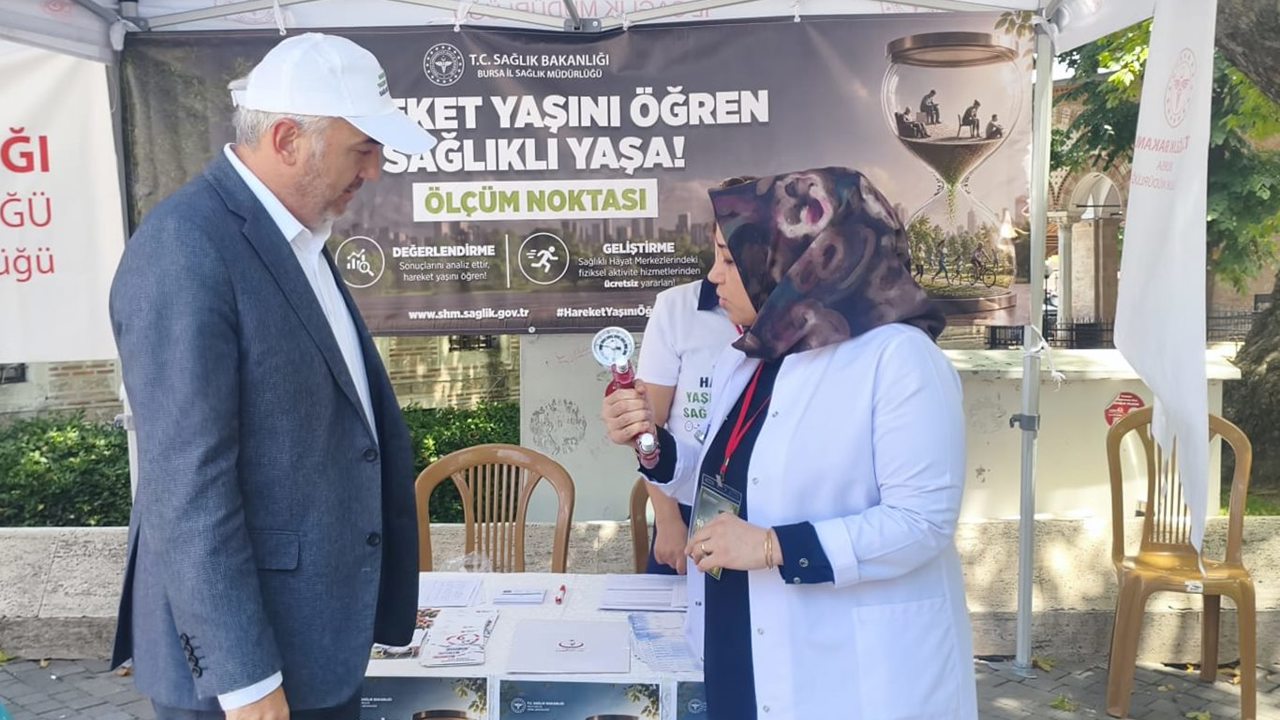 Bursa’da bir haftada 12 bin 800 kişinin hareket yaşı ölçüldü