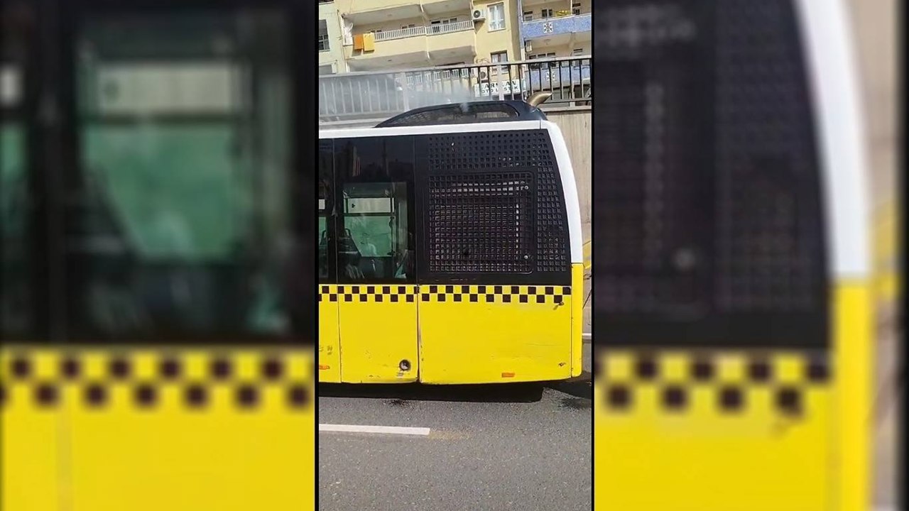 Şanlıurfa’da belediye otobüsünde duman paniği: Yolcular tahliye edildi