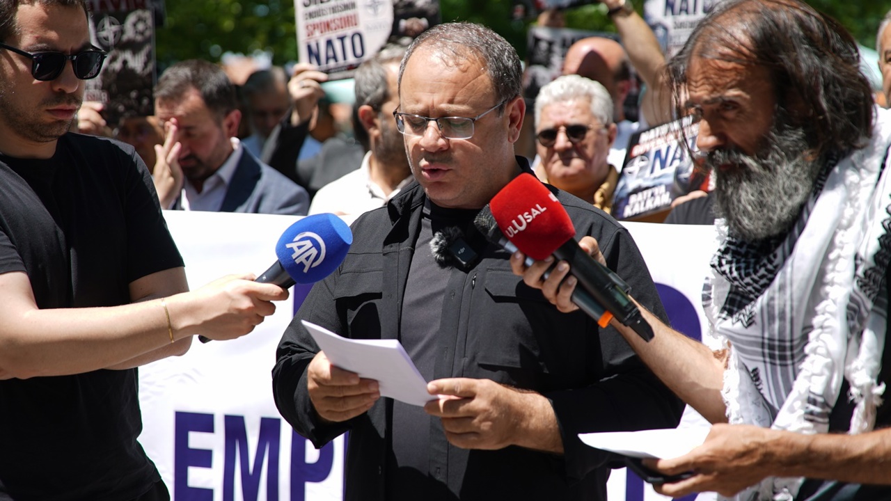 Ankara’da NATO Zirvesi öncesi protesto: NATO küresel sömürü düzeninin askerî ayağıdır
