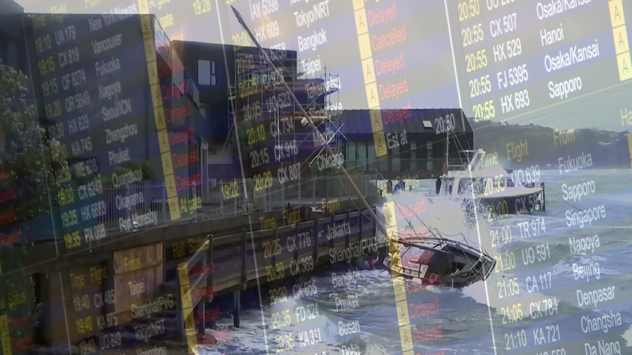 Şiddetli fırtınadan dolayı Yeni Zelanda'da 200 uçuş iptal edildi