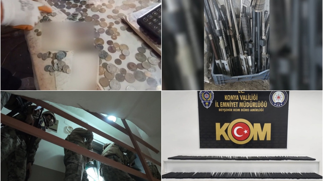 Konya merkezli 5 ilde silah kaçakçılığı operasyonu: 12 şüpheli yakalandı