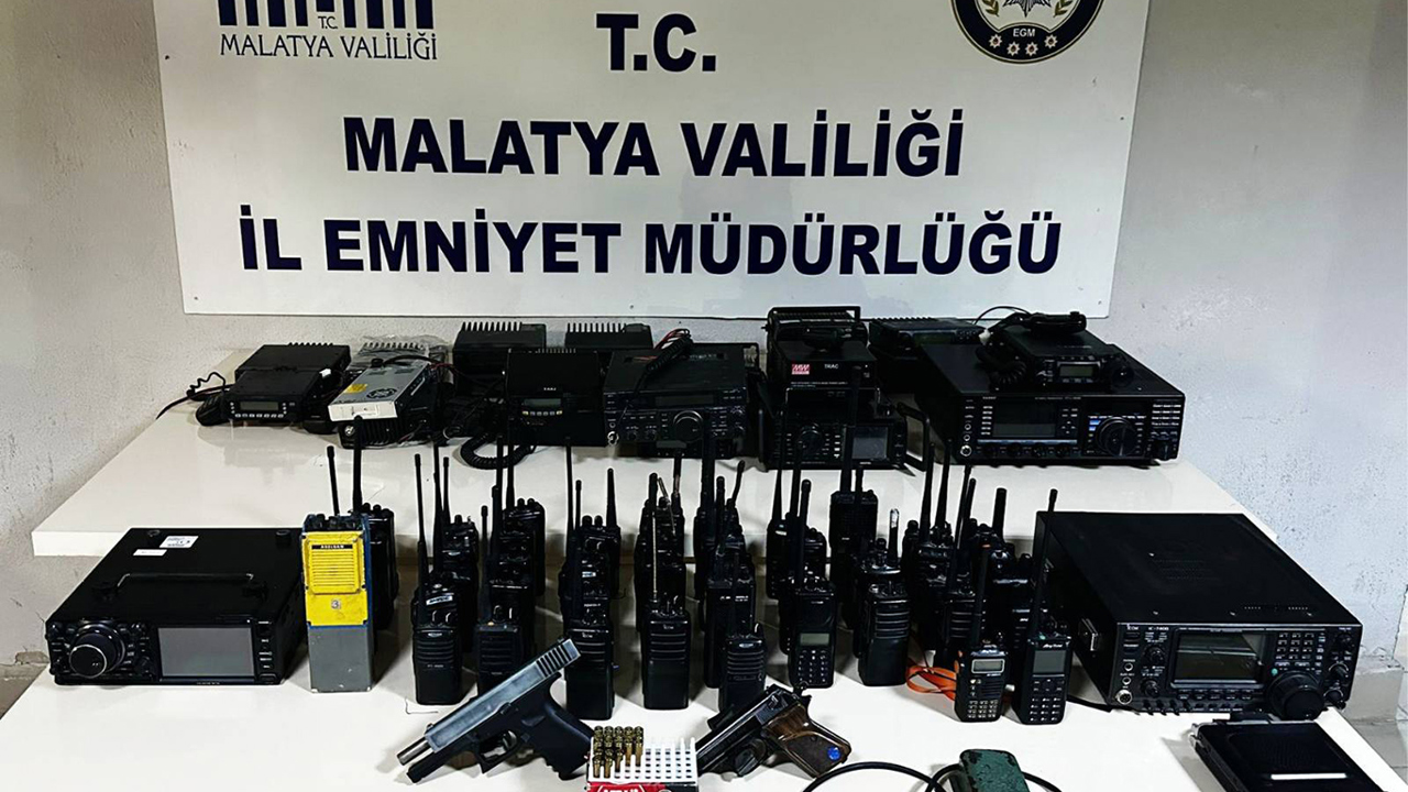 Malatya'da emniyet frekanslarını dinleyen 6 şüpheli yakalandı