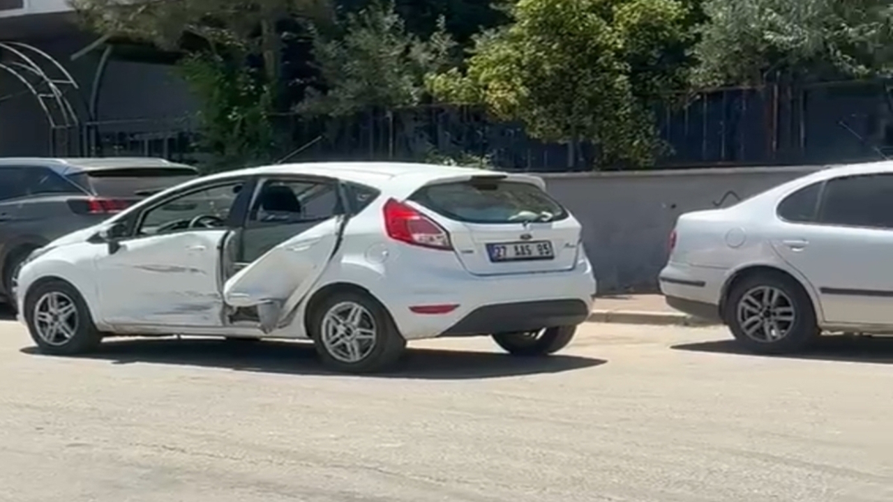 Gaziantep’te maddi hasarlı kaza