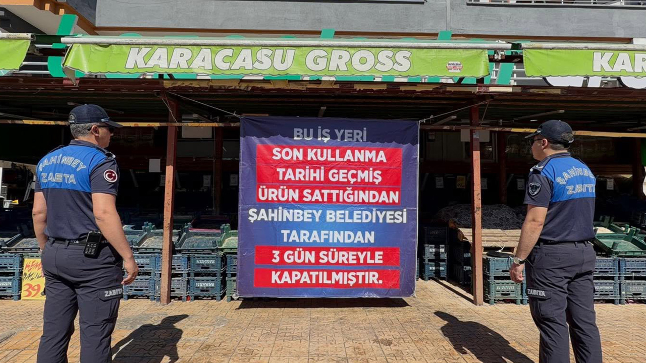 Gaziantep'te son kullanma tarihi geçmiş ürün satan market kapatıldı