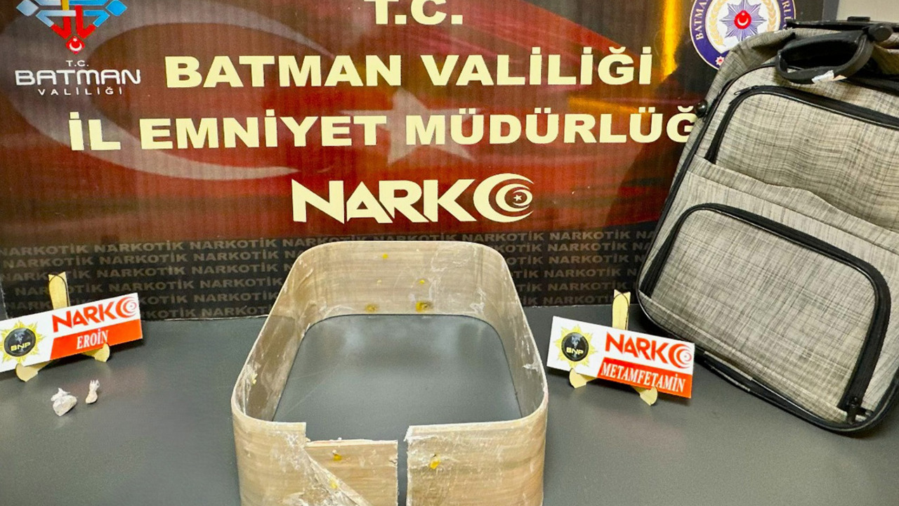 Batman'da sıvı metamfetamin ve eroin ele geçirildi