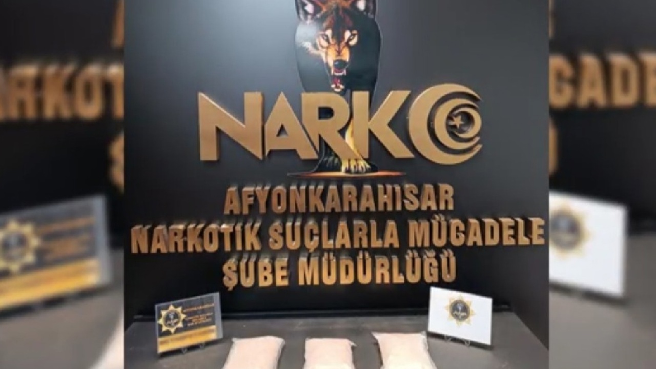 Afyonkarahisar'da 3 kilogram uyuşturucu ele geçirildi