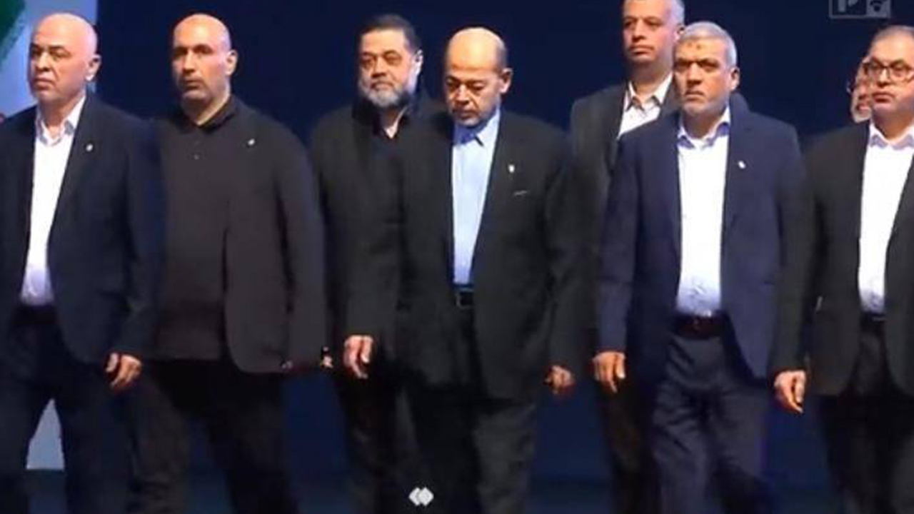 HAMAS heyeti, şehit Hamaney'in cenaze törenine katıldı