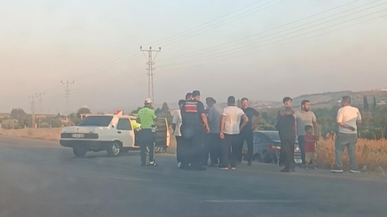 Gaziantep karayolunda 3 aracın karıştığı trafik kazası