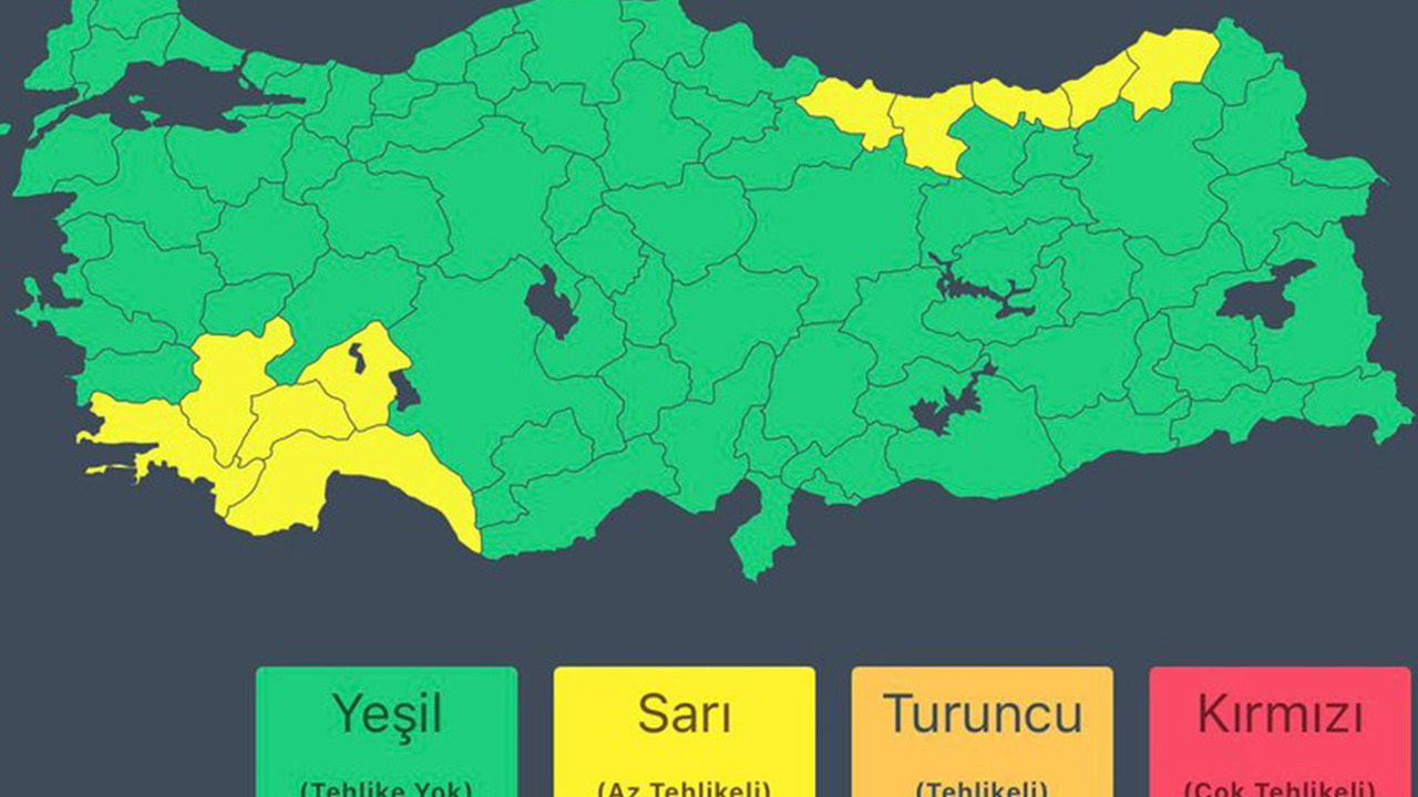 İçişleri Bakanlığından kuvvetli yağış uyarısı