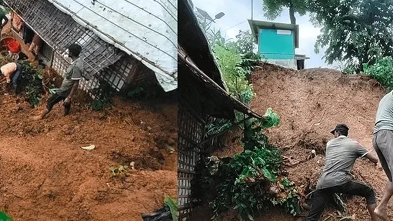 Arakanlı Müslümanların kampındaki heyelanda 9 kişi hayatını kaybetti: Binlerce kişi risk altında!
