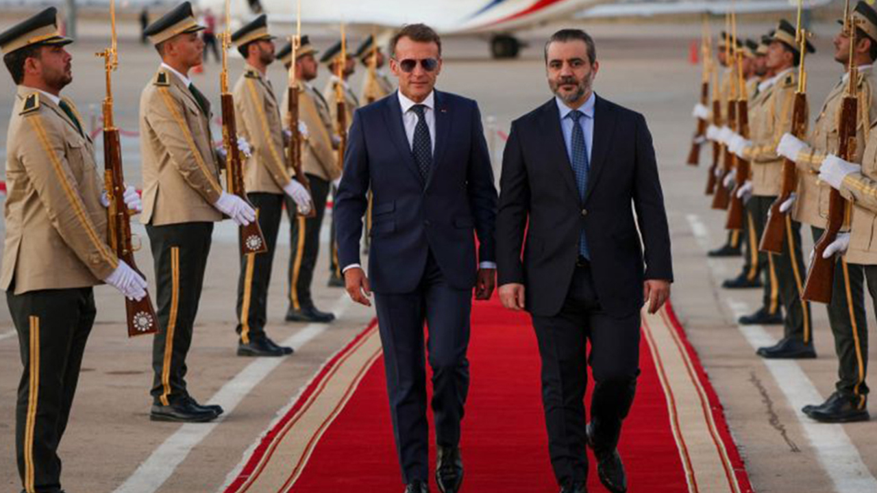 Fransa Cumhurbaşkanı Macron Şam'da