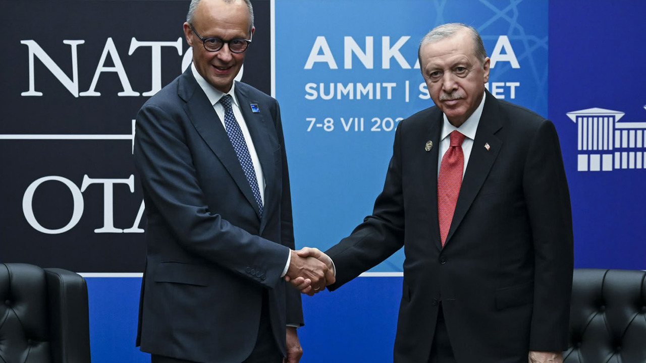Cumhurbaşkanı Erdoğan, Almanya Şansölyesi Merz ile görüştü