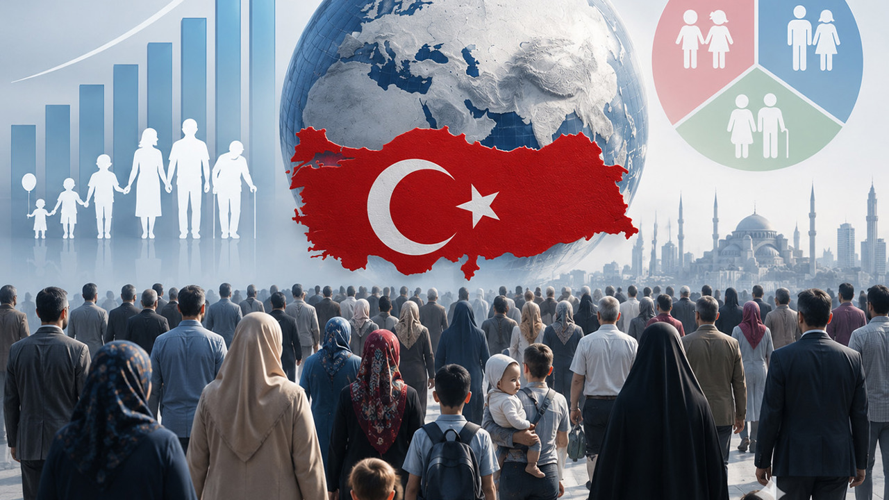 Türkiye nüfus büyüklüğünde dünyada 18'inci sırada yer aldı