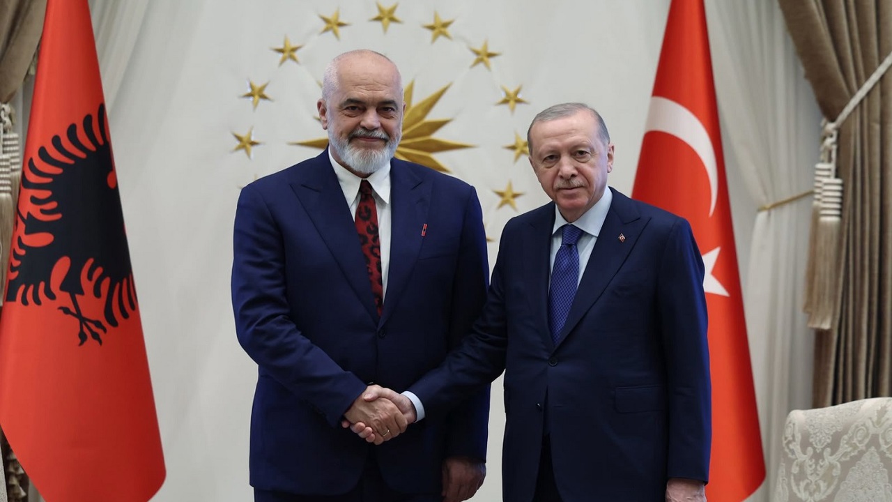 Cumhurbaşkanı Erdoğan, Arnavutluk Başbakanı Rama’yı kabul etti