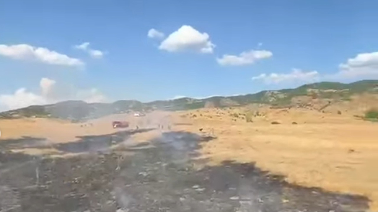 Bingöl'de otluk alanda çıkan yangın söndürüldü