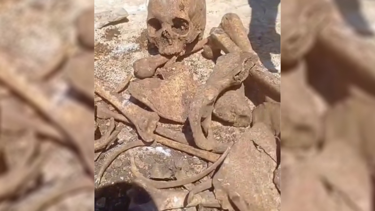 Malatya'da TOKİ inşaatı kazısında insan kemikleri bulundu