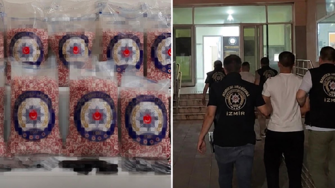 Bornova'da uyuşturucu operasyonu: 280 bin sentetik ecza ele geçirildi