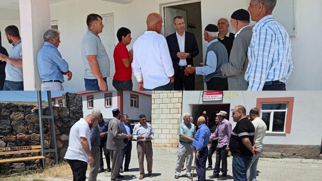 HÜDA PAR heyetinden Sancak beldesine bağlı köylere ziyaret