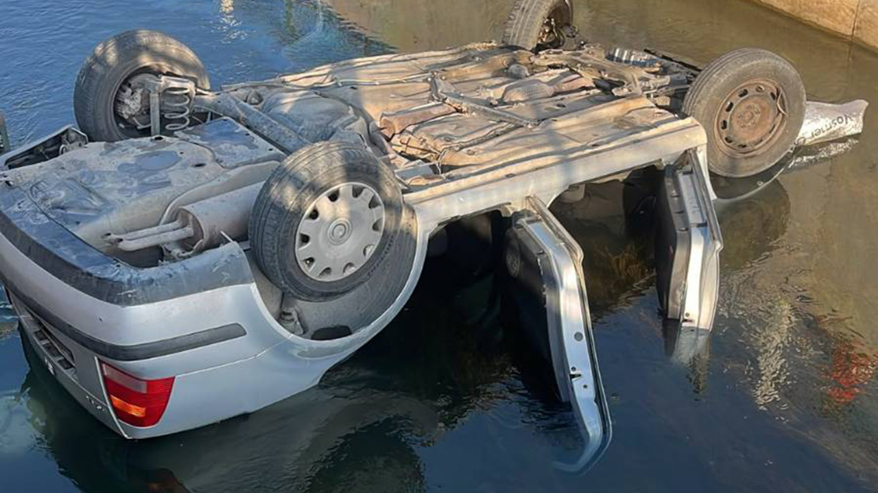 Malatya'da otomobil sulama kanalına düştü: 1 yaralı