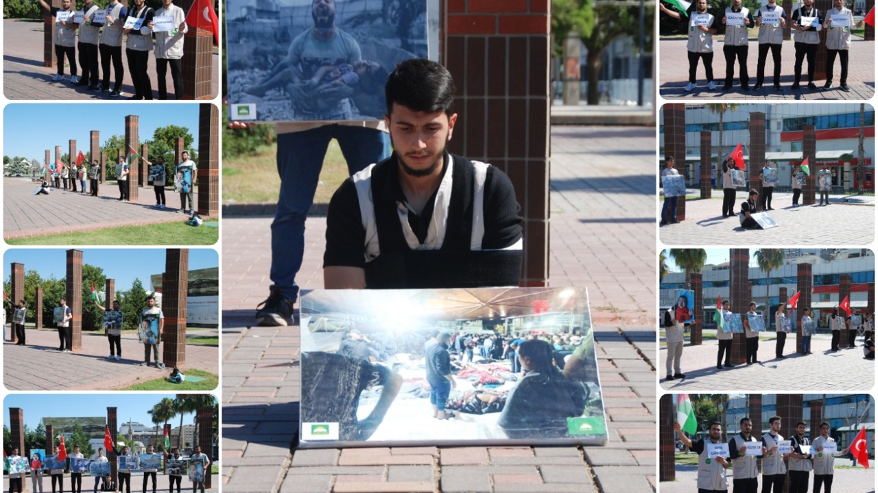 HÜDA PAR İzmir Gençlik Kolları'ndan Gazze için farkındalık etkinliği
