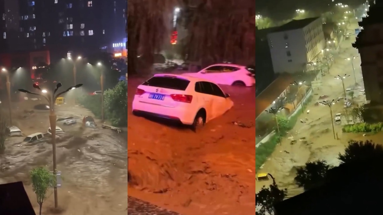 Çin'in kuzeyinde sel felaketi: Binlerce kişi mahsur kaldı