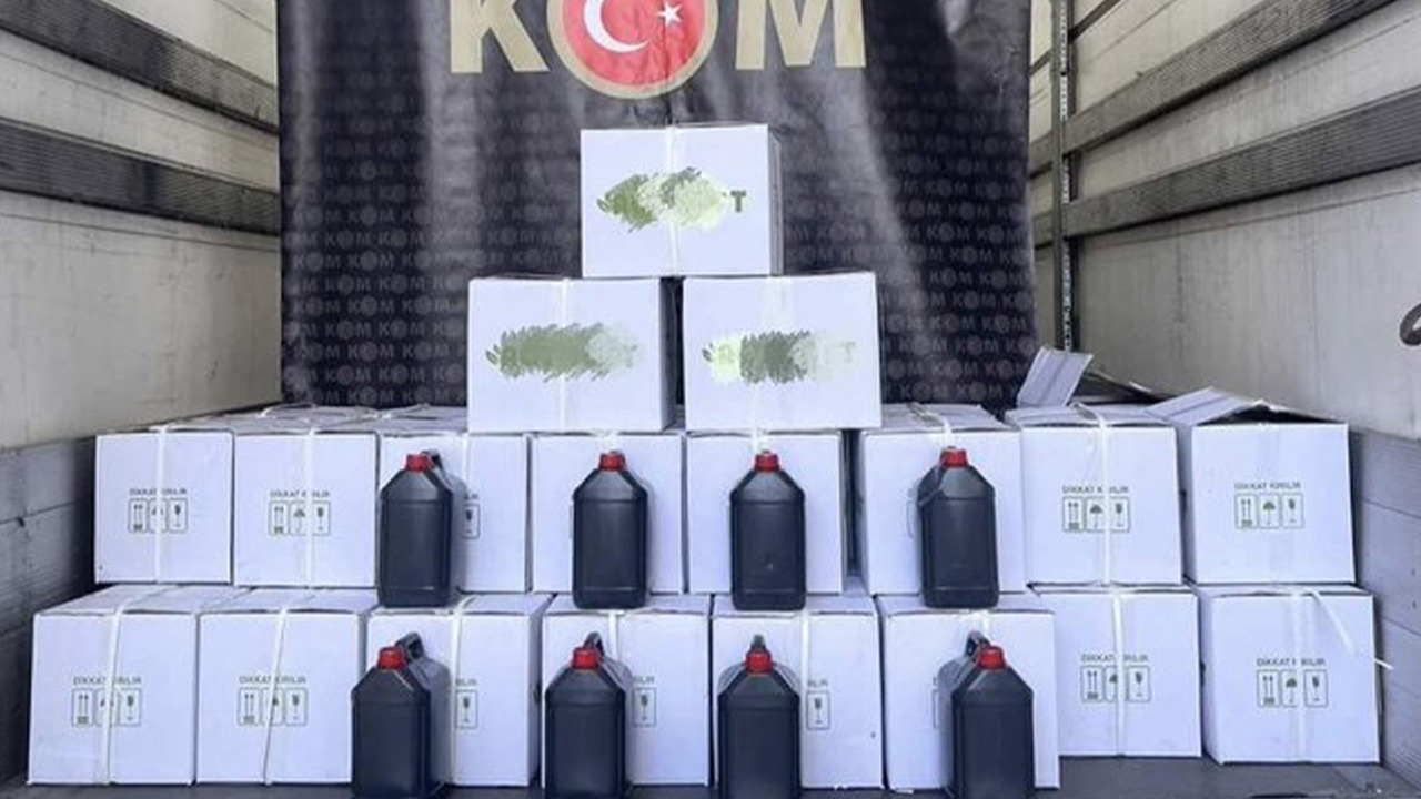 Niğde'de bin 20 litre metil alkol ele geçirildi