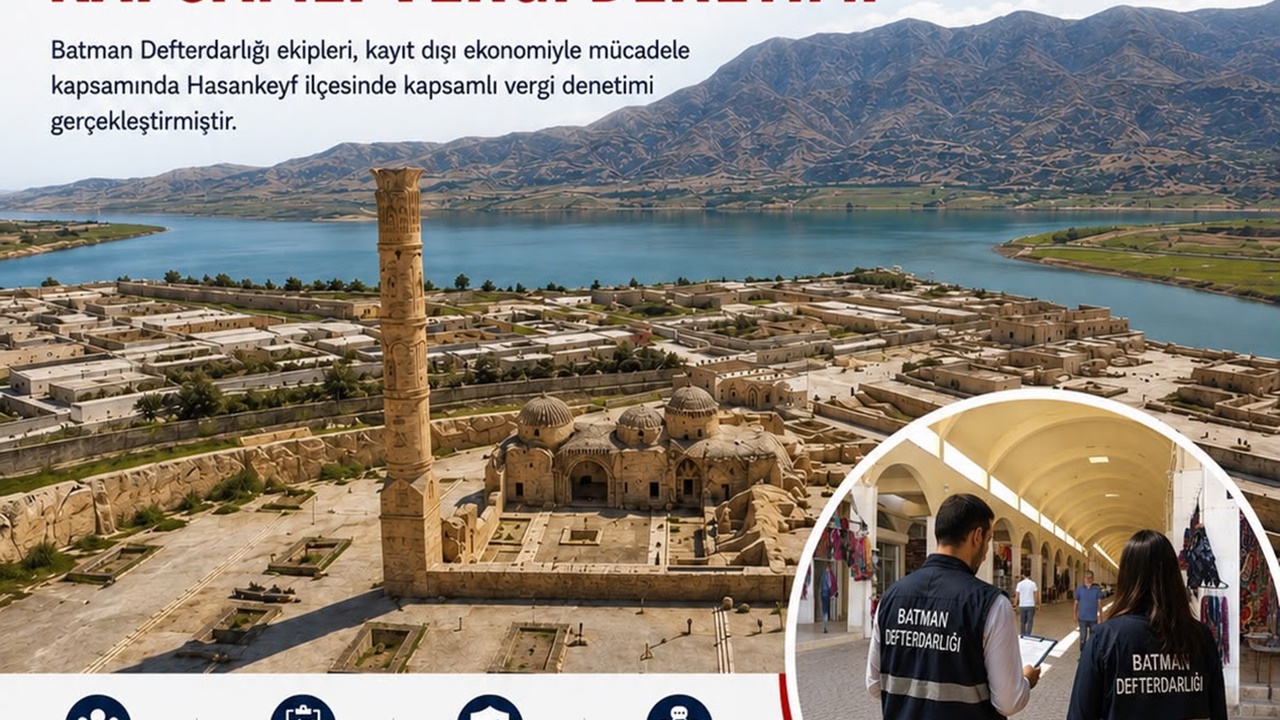 Hasankeyf’te vergi mesaisi: 111 işletme denetlendi